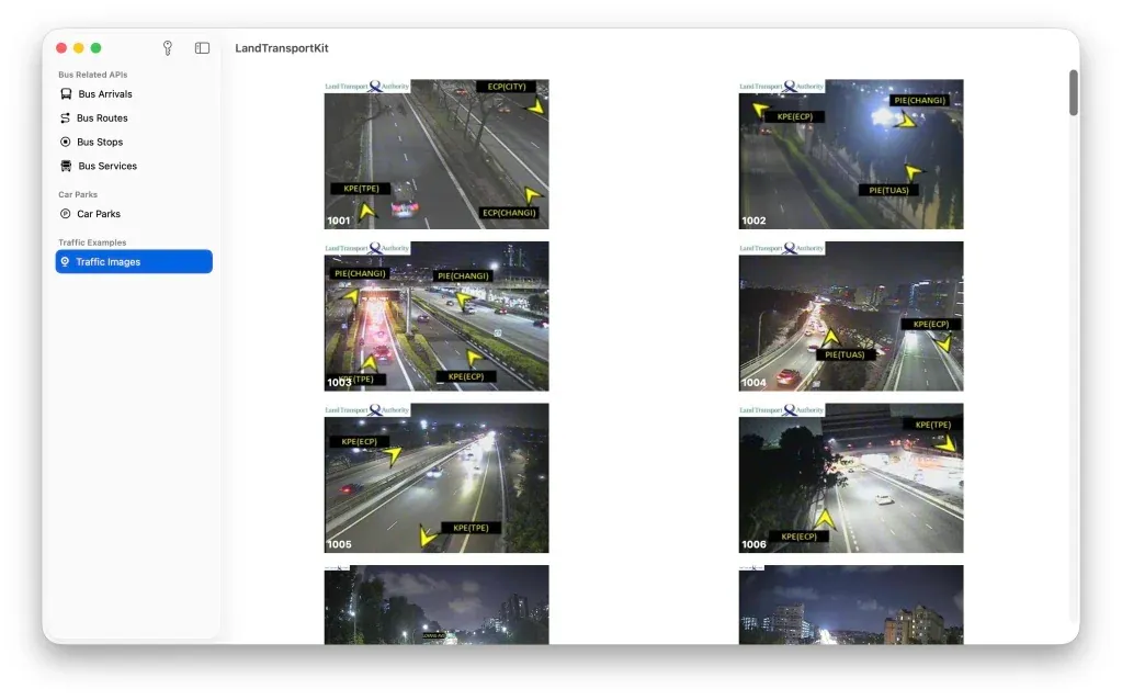Traffic Camera Images
